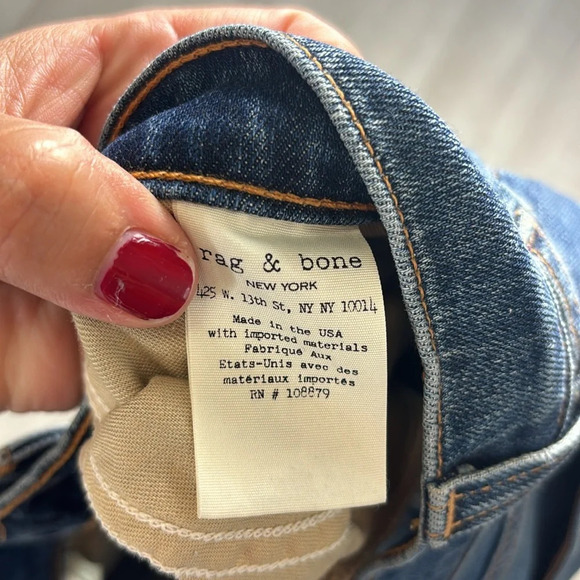 Rag & Bone Dre Distressed Jeans Size 31 in color Ada Brigade - Picture 9 of 15